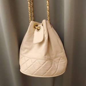 Chanel Vintage Lambskin Bucket Bag